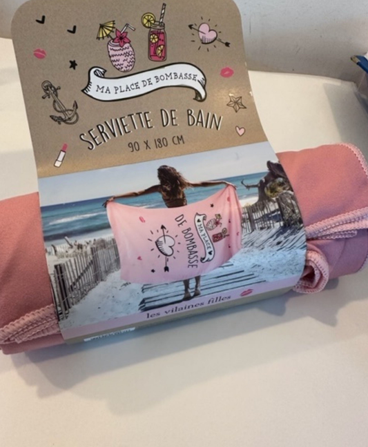 Serviette de plage Ma place de bombasse