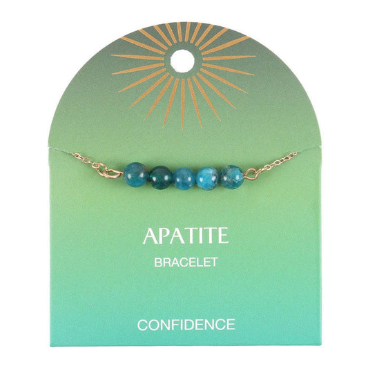 Bracelet à chaîne perlée en cristal d'apatite