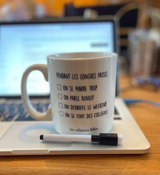 Idée cadeau : Tasse XXL avec cases à cocher et stylo