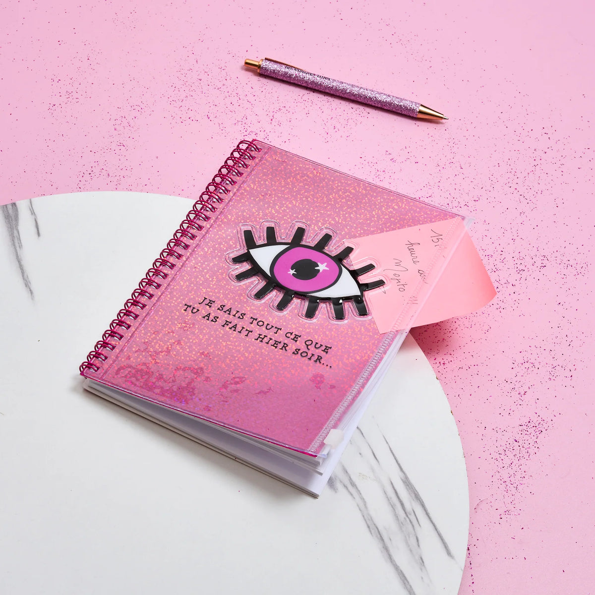 CARNET PAILLETTES KARMA JE SAIS TOUT