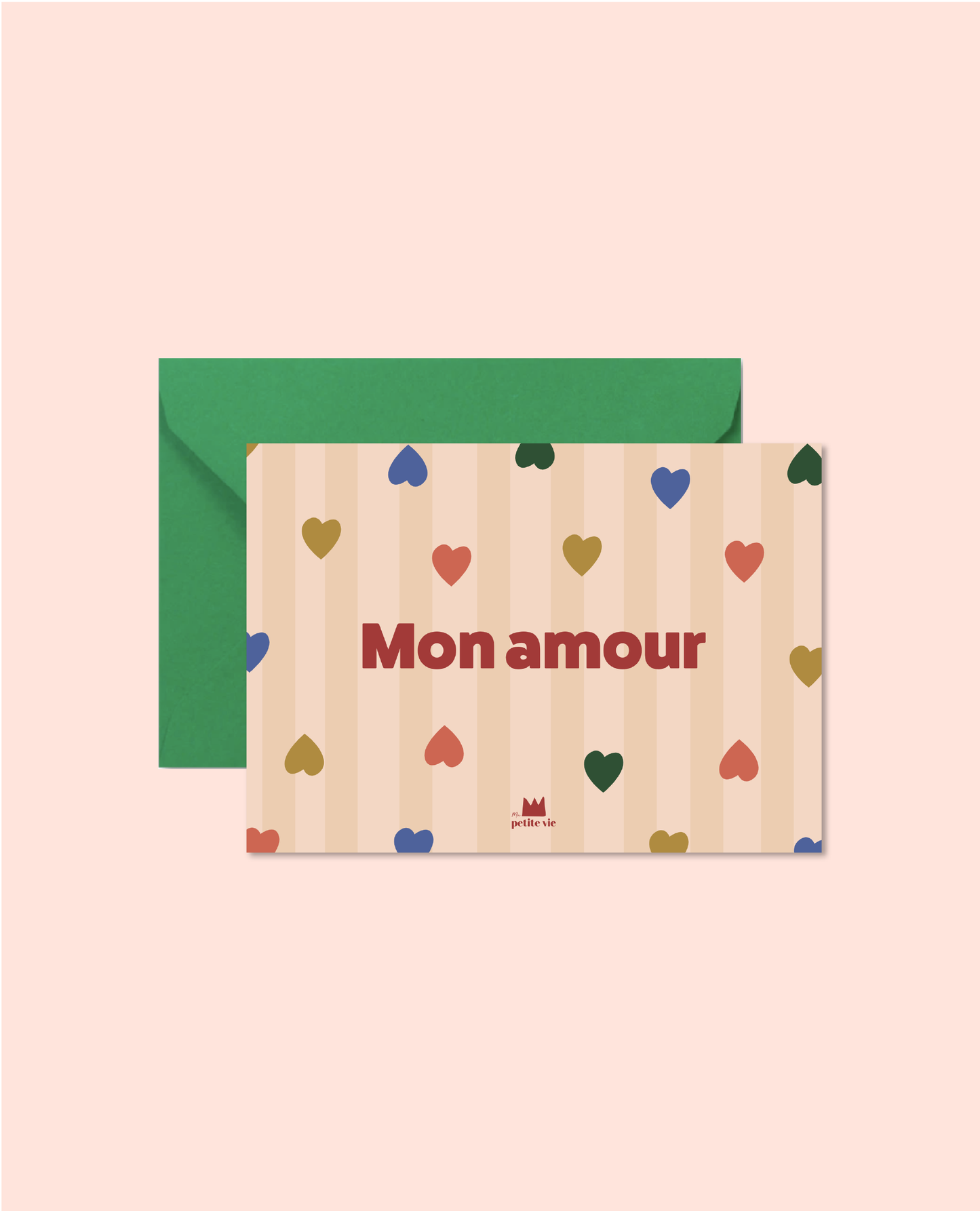 Carte "Love" : Mon amour (avec enveloppe)