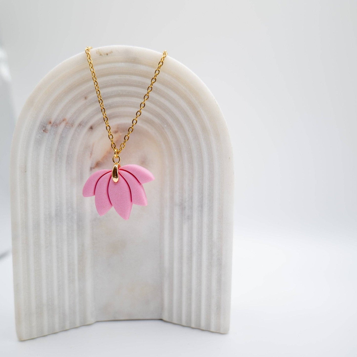 FIOR DI LOTO - Collier en métal doré 18 carats