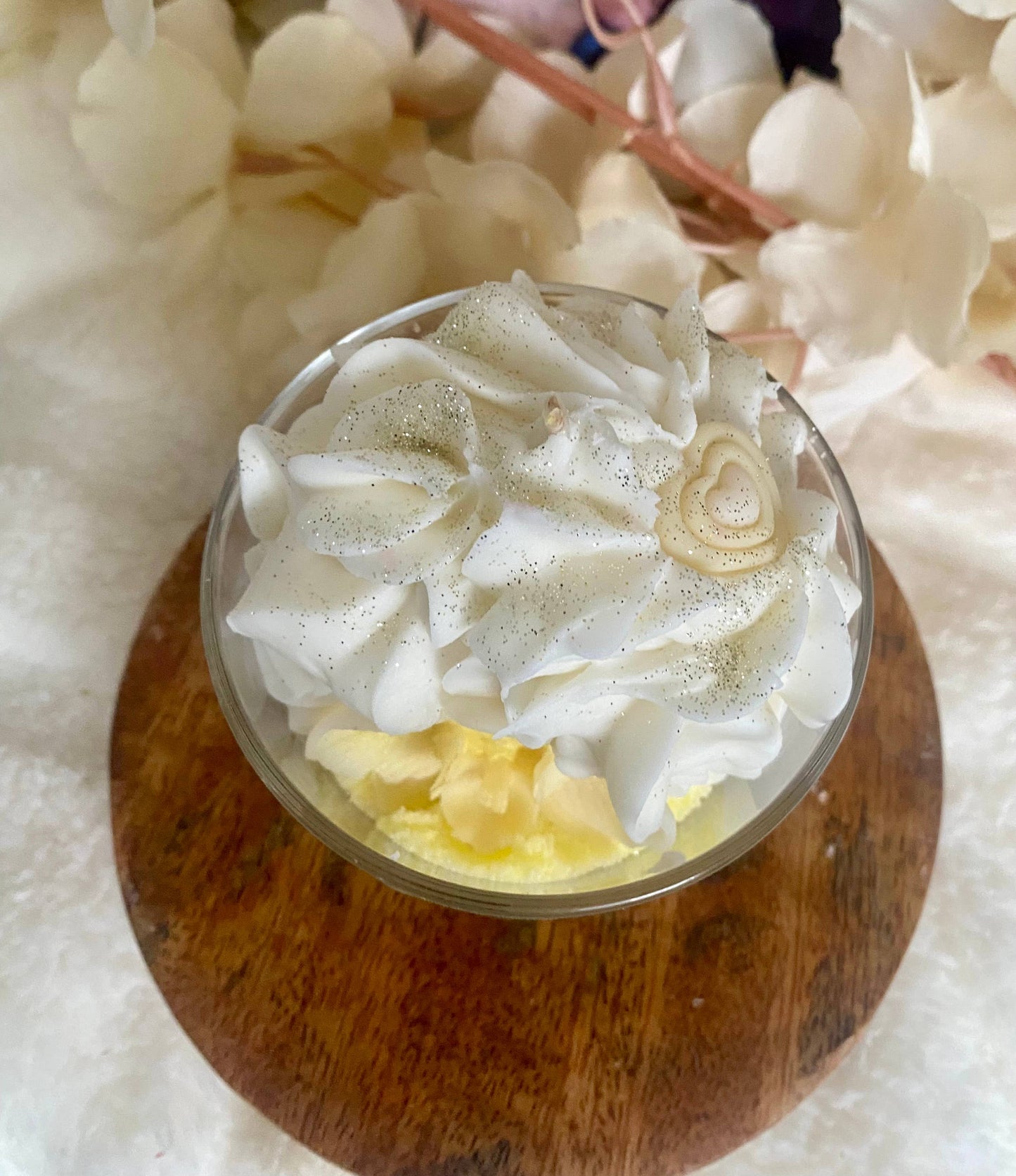 Bougie gourmande orchidée blanche