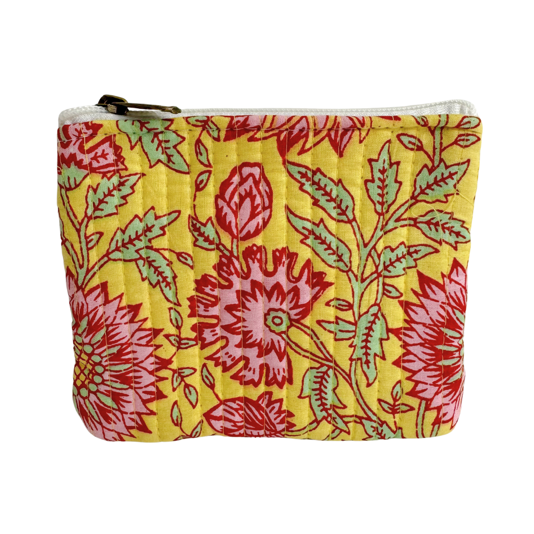 Porte-monnaie 37 | Fleurs Jaune Citron