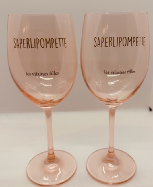 Coffret de 2 verres "Saperlipompette"