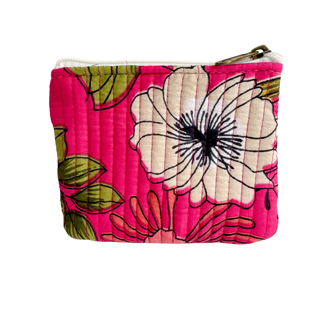 Porte-monnaie 37 | Fleurs Fuchsia