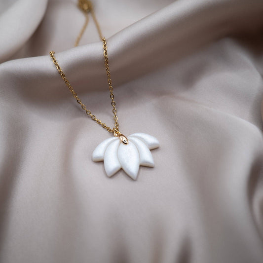 FIOR DI LOTO - Collier en métal doré 18 carats