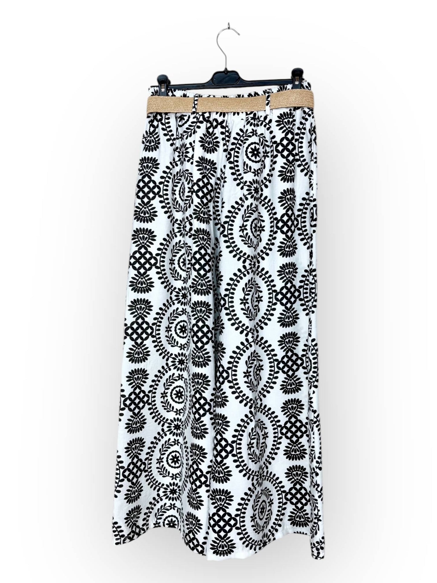 SP 26203 - Pantalon Ample à Motifs géométriques