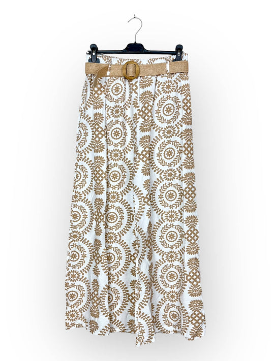 SP 26203 - Pantalon Ample à Motifs géométriques