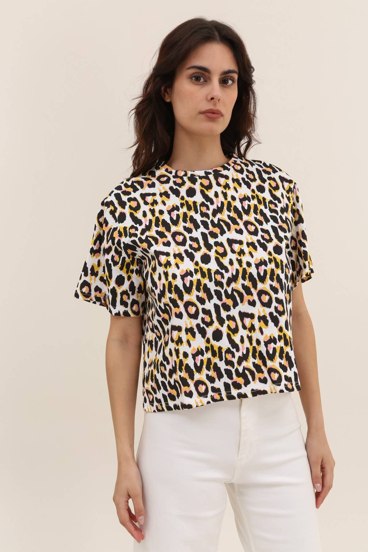 T SHIRT IMPRIMÉ LÉOPARD