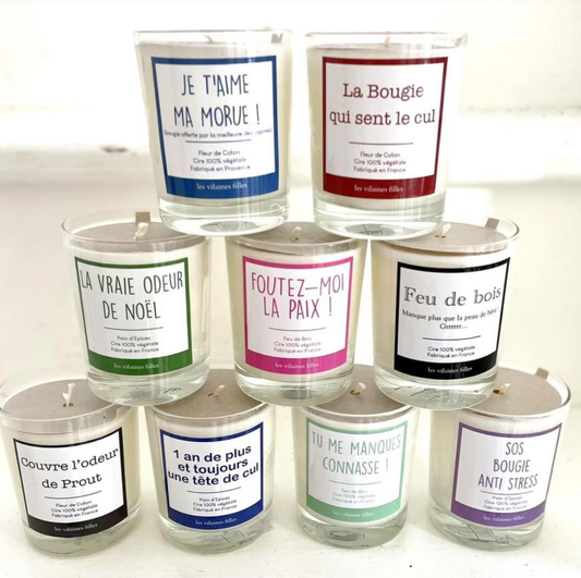 Bougie "je t'aime ma morue"