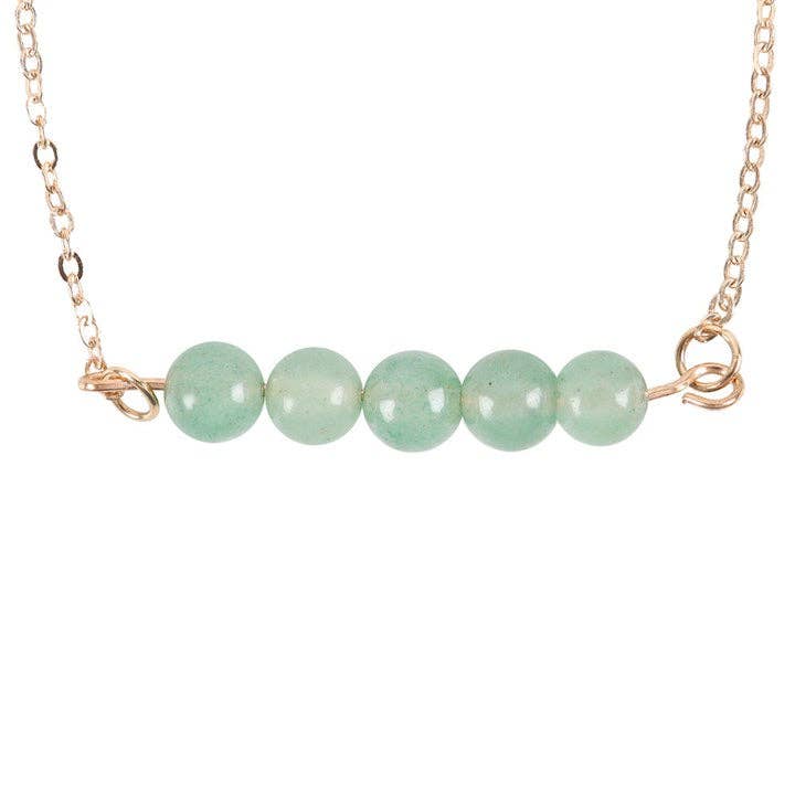 Bracelet à chaîne perlée en cristal d'aventurine