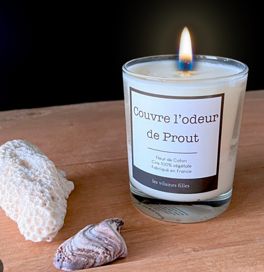Bougie qui "couvre l'odeur de prout"