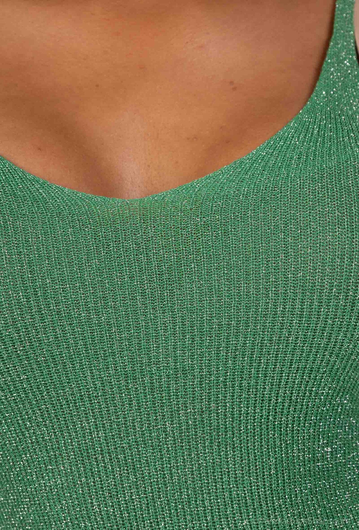 Haut débardeur Top en lurex sans manches